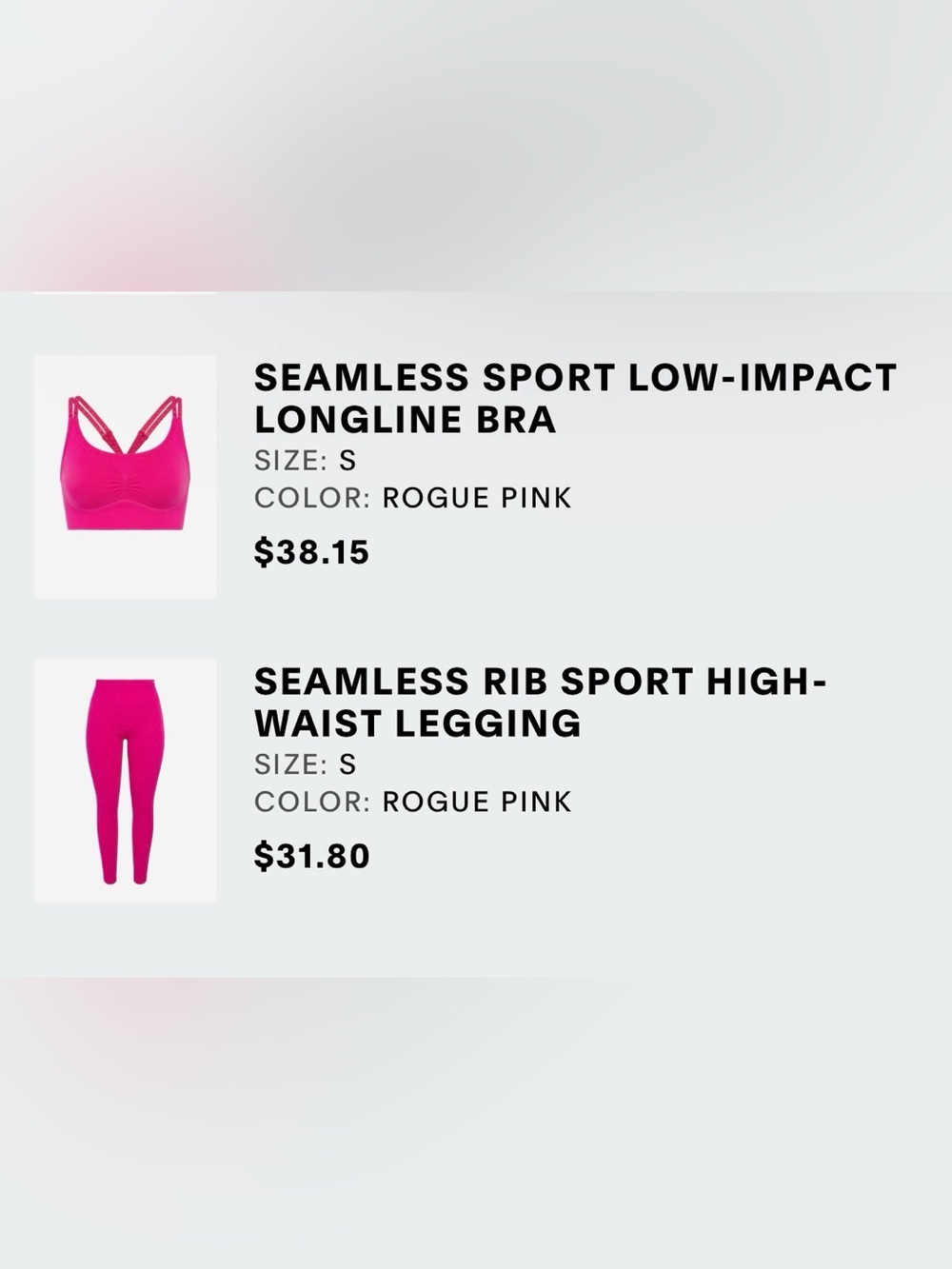 🌟HP🌟 SAVAGEXFENTY 🩷 Seamless Longline Sports Bra & Ribbed High-Waist Legging Set - Picture 6 of 7